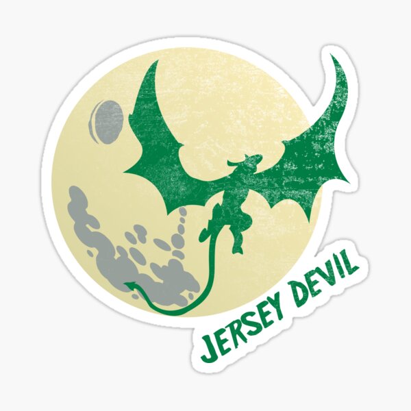 Jersey Devil Logo Sticker for Sale by Rúben Fernandes