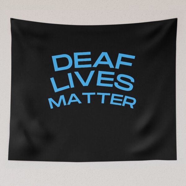 Item preview,  Deaf Lives Matter ASL Hearing Impaired designed and sold by Beluved.