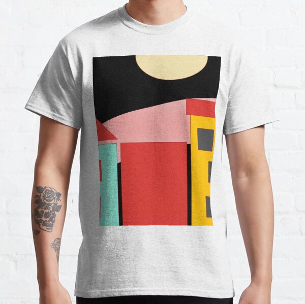 Black Red Blue Yellow Orange Pink Blue Green Teal Home Sweet Home Classic T-Shirt