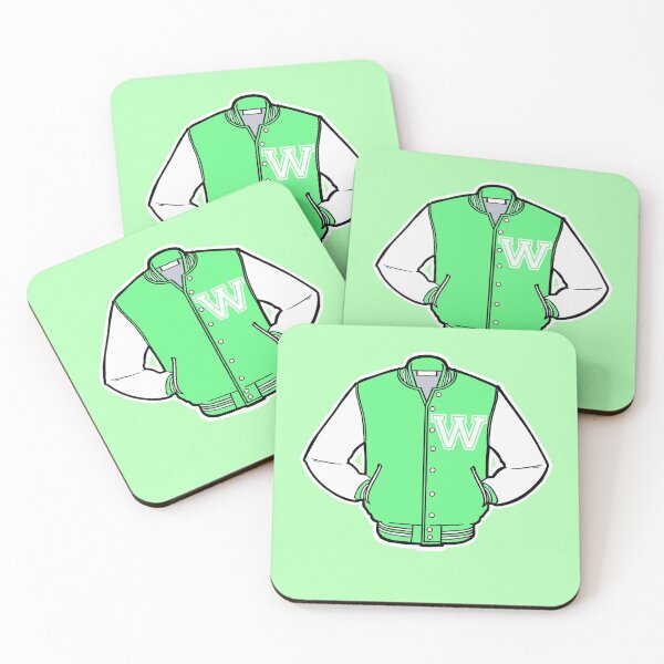 Item preview, Cute Letter W Jacket Sticker designed and sold by GeorgiaMarie13.