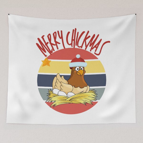 Item preview, cartoon Chicken christmas  designed and sold by OneTimeEngineer.