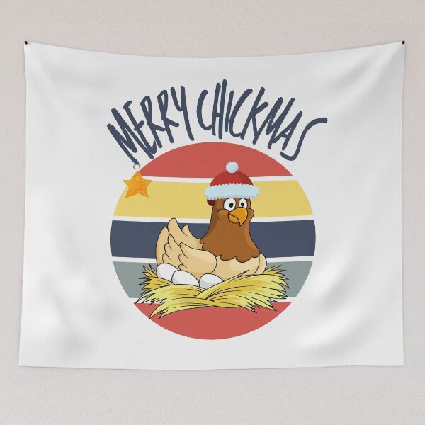 Item preview, cartoon Chicken christmas  designed and sold by OneTimeEngineer.