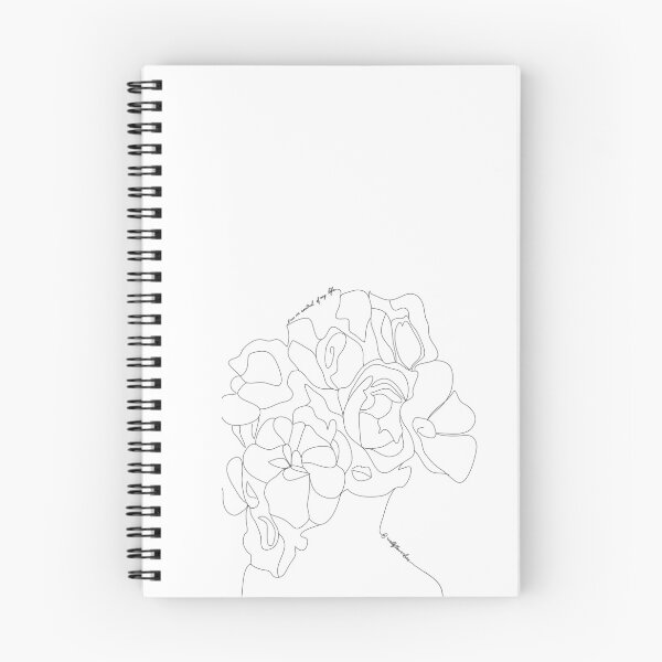 Aperçu de l'œuvre Dessin au trait fleur créée et vendue par wallflowerbee.