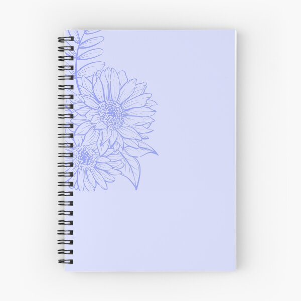 Item preview, Blue Sunflower Design On Light Background - Floral Botanical Nature Designs  designed and sold by SimpliChic.