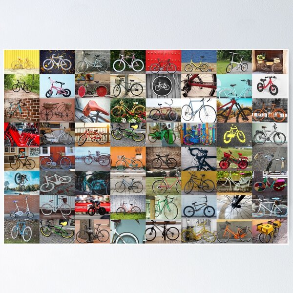 Item preview, Bicycles Collage designed and sold by NorthStreetArt.