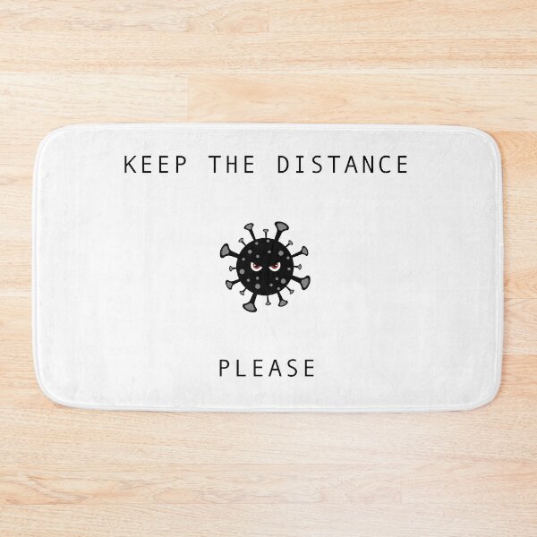 Item preview, Keep the distance! Please, covid warning, COVID-19, covid afraid, virus, corona virus, covid virus designed and sold by MystiS.