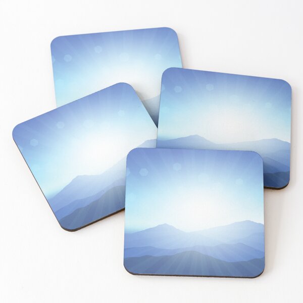 Item preview, Morning sunrise in the mountains blue designed and sold by Delicarte.
