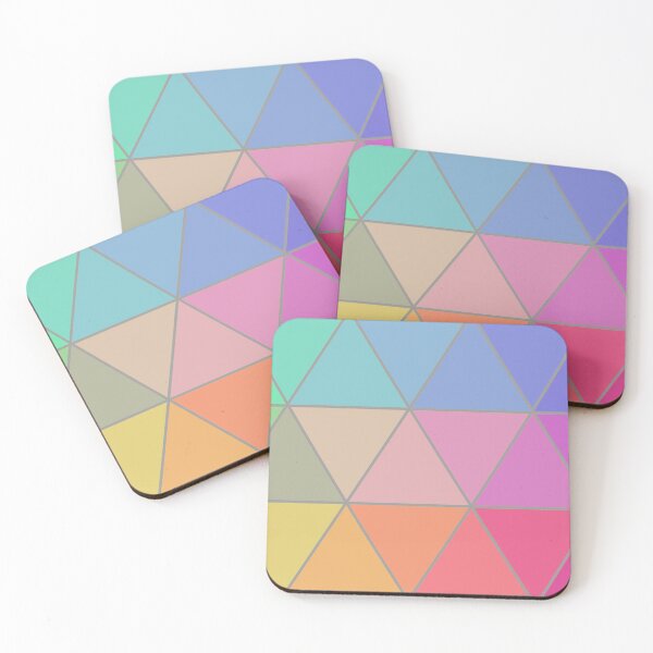 Item preview, Colorful triangles in bright colors designed and sold by BigHandsCraft.