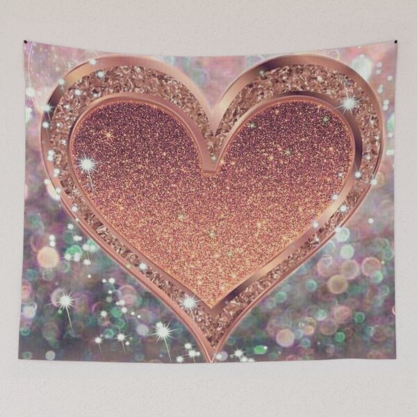 Item preview, Glittering Gold Heart designed and sold by ReesDesigns.