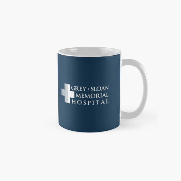 Grey + Sloan Memorial Hospital Logo | White Print Classic Mug