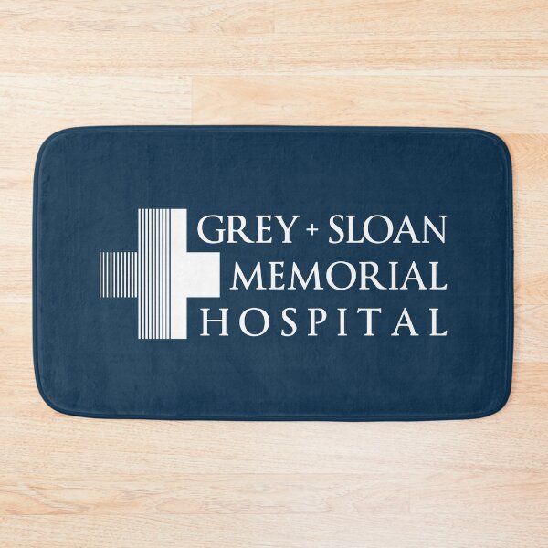 Item preview, Grey + Sloan Memorial Hospital Logo | White Print designed and sold by SJ Designs.