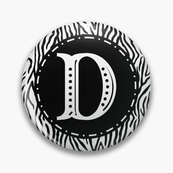 Item preview, Zebra Monogram Letter D designed and sold by MarkTees.