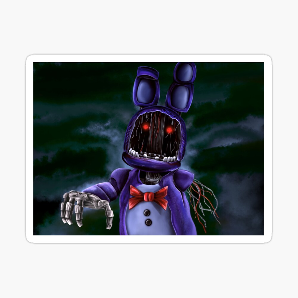 I was bored so I drew Withered Bonnie from memory : r/fivenightsatfreddys