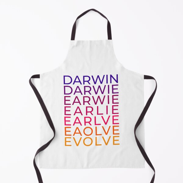 Artikelvorschau, Darwin Evolve. Das Wort Darwin, das sich zum Wort entwickelt, entwickelt sich in einem Textregenbogen. entworfen und verkauft von PaulArden.