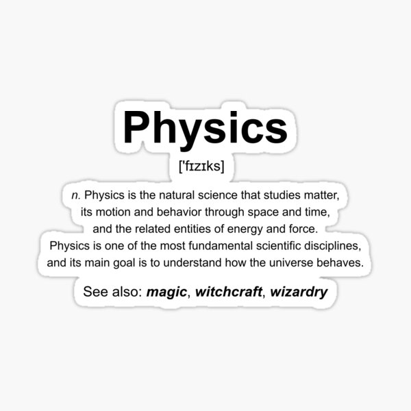 physics-definition-b-sticker-for-sale-by-theladyinred-redbubble