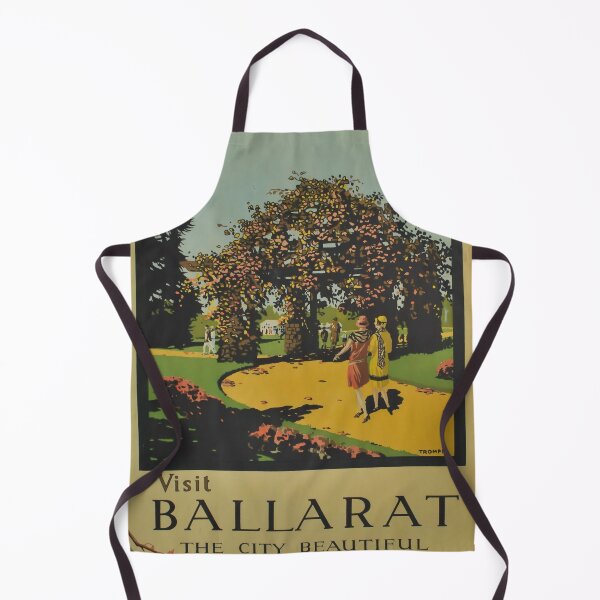 Item preview, retro classic Visit Ballarat poster designed and sold by CorasPosters.