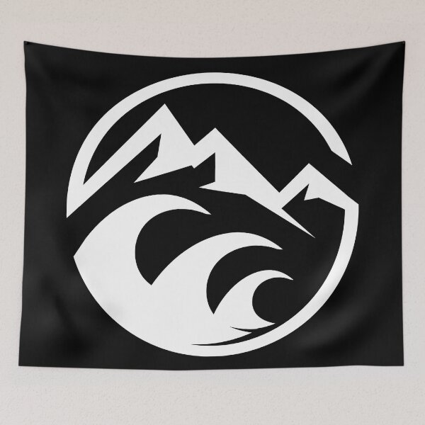 Item preview, circle mountain ocean icon designed and sold by pholange.