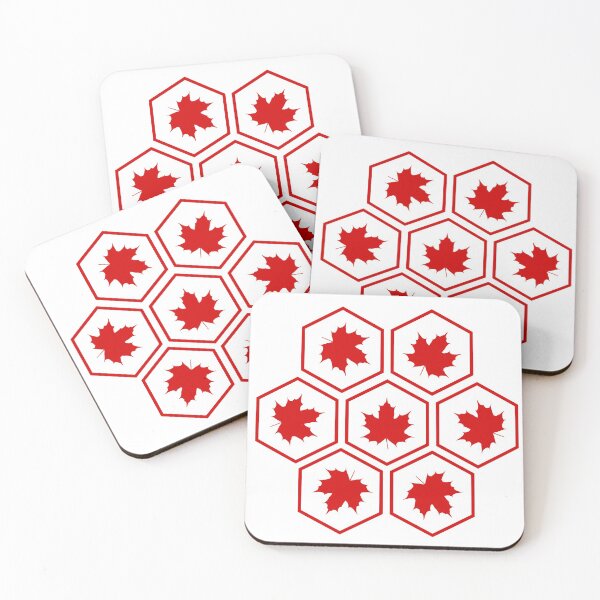 Item preview, Maple Leaf Honeycomb Pattern - Canadian Flag - Canada designed and sold by AnyLeck.