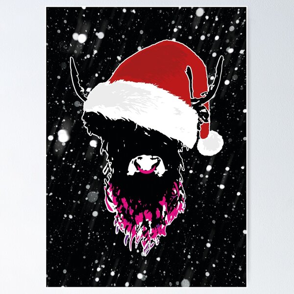 Item preview, Hamish Pink - Red Christmas - Outline designed and sold by KGrainger-Photo.
