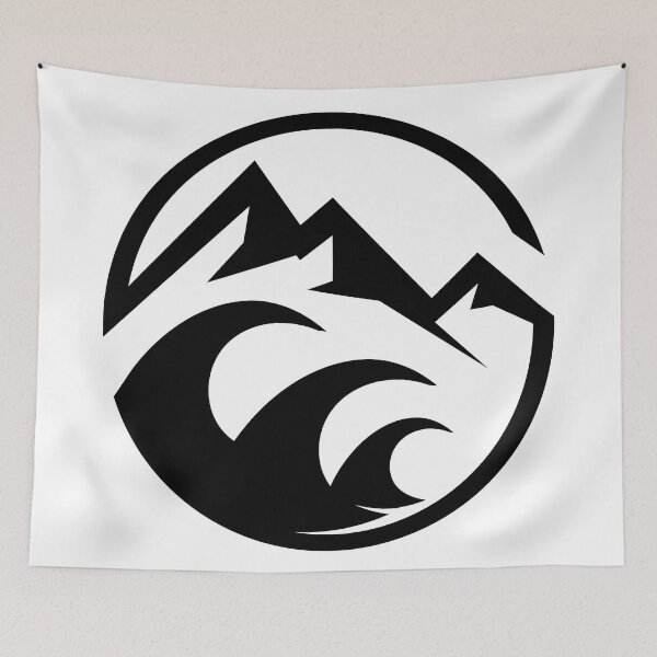 Item preview, Copy of circle mountain ocean icon designed and sold by pholange.