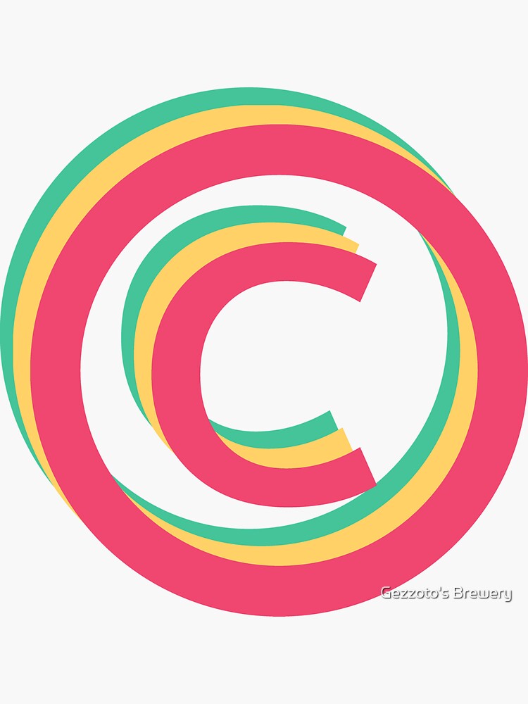 "Copy of Copyrighted© [Parody] [Fan Art]" Sticker for Sale by gezzoto