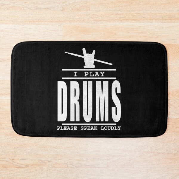Item preview, I play drums please speak loudly - Drummer Quote designed and sold by TMBTM.