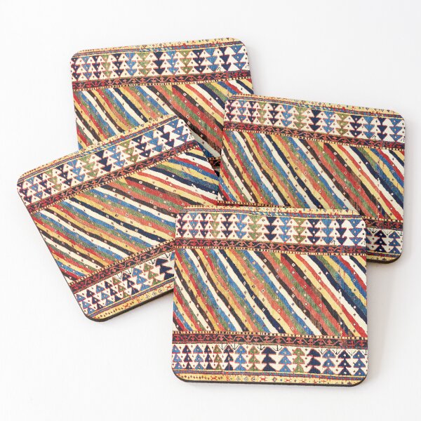 Item preview, Shahsavan Moghan East Caucasus Antique Rug Print designed and sold by Vicky Brago-Mitchell®.