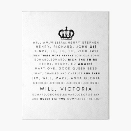 Item preview, Horrible Histories - Kings and Queens designed and sold by ButterfliesT.