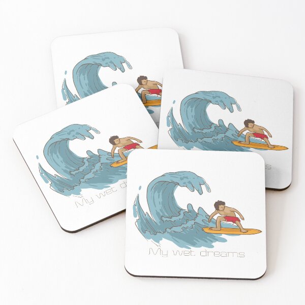 Item preview, My wet dreams - adult humor joke Surfing summer perfect vintage design waves surfer body boarding boogie groms grommet amazing adventure tides turf designed and sold by CJCTEES.