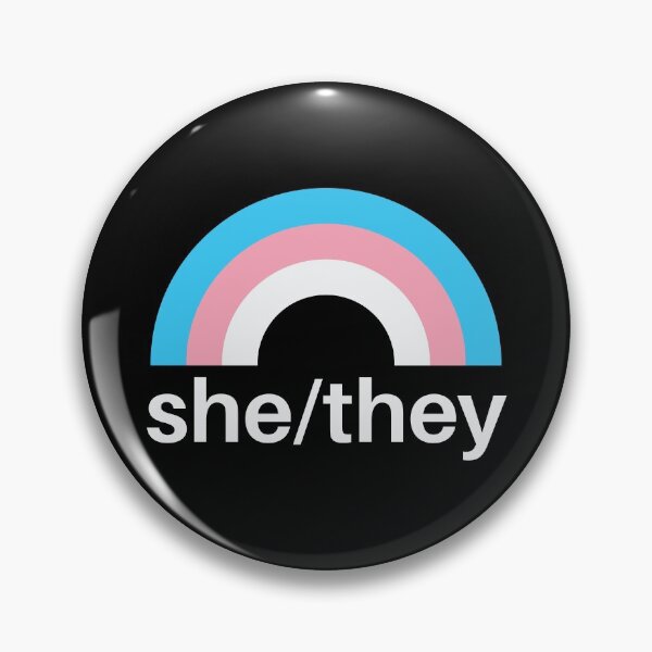 Item preview, She/They Pronouns Trans designed and sold by lavenderhearts.