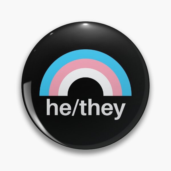 Item preview, He/They Pronouns Trans designed and sold by lavenderhearts.