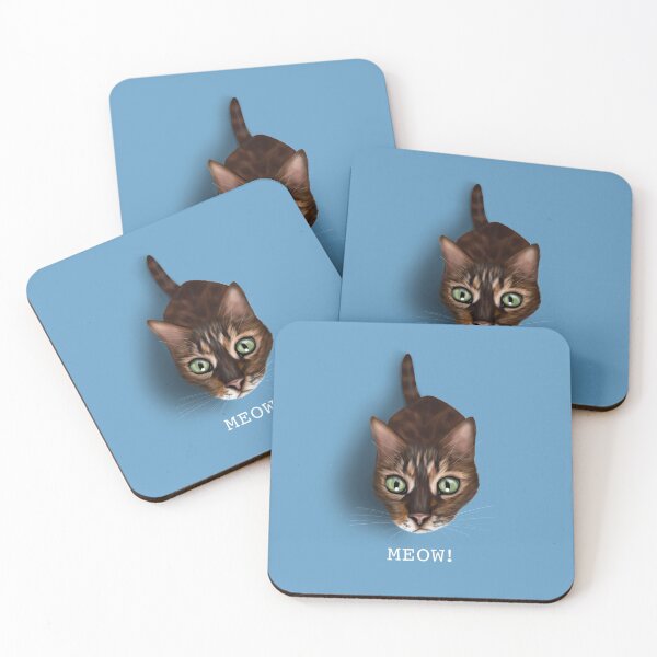 Artikelvorschau, Süße Miau-Katze - Blau entworfen und verkauft von Kittys-Art.