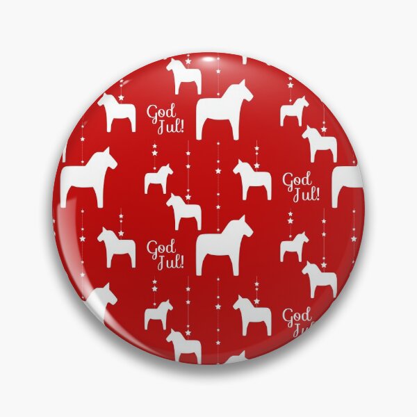 Item preview, God Jul White and Red - Dala style designed and sold by Corduroy9.