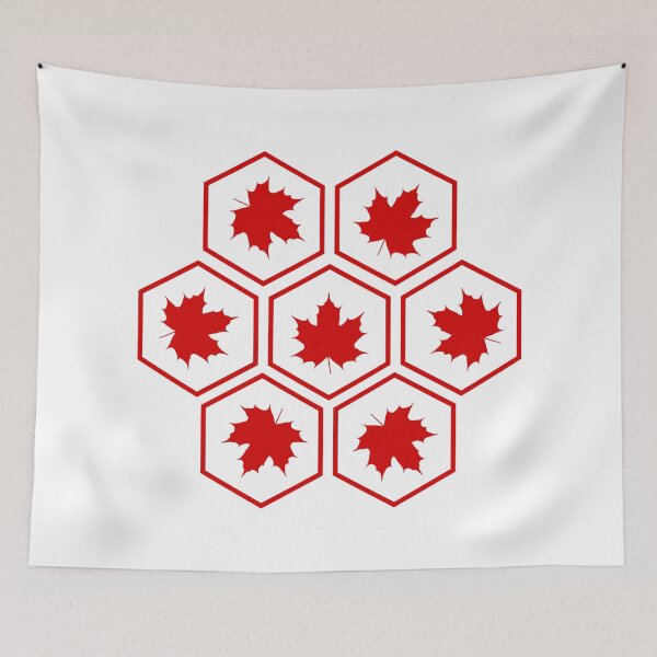 Item preview, Maple Leaf Honeycomb Pattern - Canadian Flag - Canada designed and sold by AnyLeck.