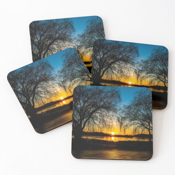 Item preview, sunset on lake designed and sold by fineartbyK.