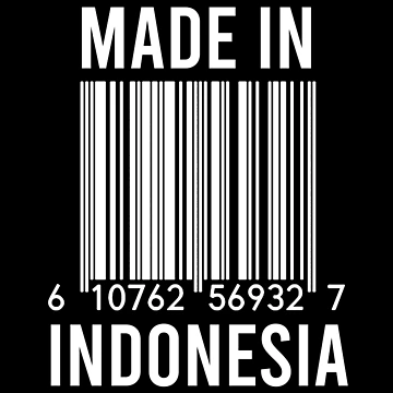 Artwork thumbnail, Made In Indonesia by RandomStuffShop