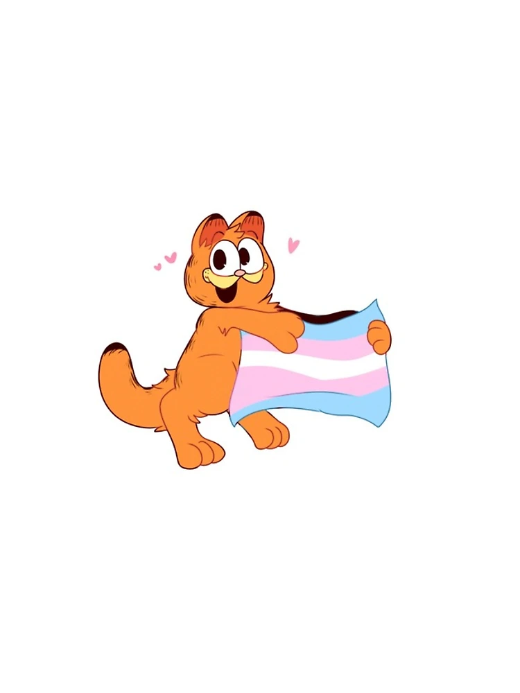 Thumbnail 4 of 4, iPhone Case, Garfield Trans Rights! designed and sold by CodeTheMutt.