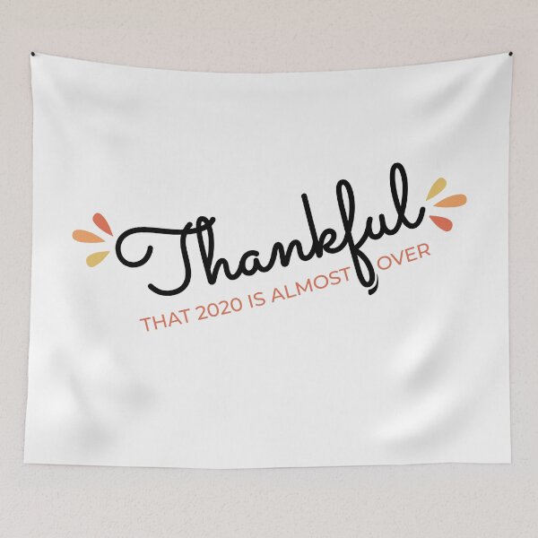 Item preview, Thankful That 2020 is Almost Over - Funny Thanksgiving Gift - 2020 Thanksgiving - 2020 Quarantine Thanksgiving - Thanksgiving Gift for Mom Dad Sister Brother Vintage Retro idea designed and sold by Van-Tees.