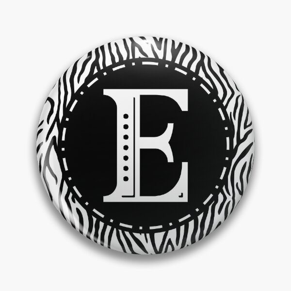Item preview, Zebra Monogram Letter E designed and sold by MarkTees.