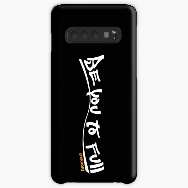 be you to full - vertical - white text Samsung Galaxy Snap Case