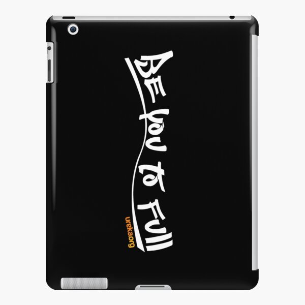 be you to full - vertical - white text iPad Snap Case