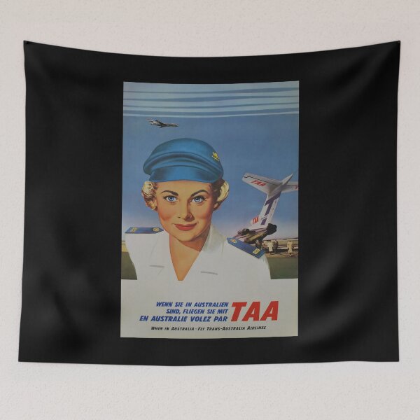 Item preview, retro classic En Australia poster designed and sold by CorasPosters.