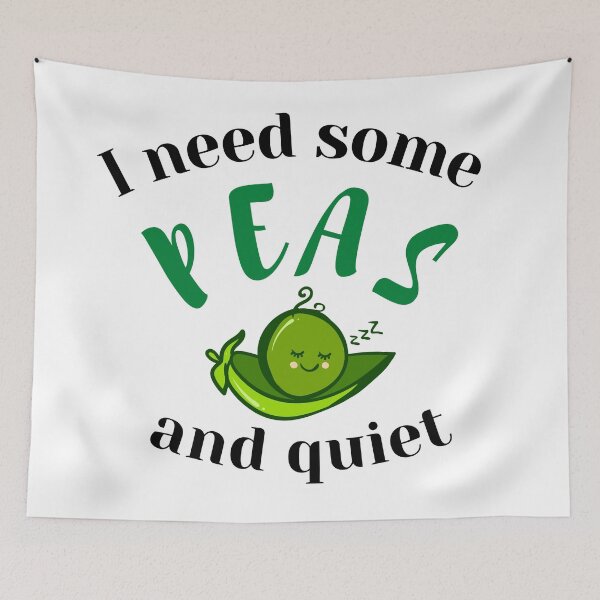 Item preview, I Need Some Peas And Quiet (Vegetable Pea Pun) designed and sold by Express YRSLF.