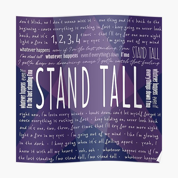 ""Stand Tall" Julie and the Phantoms Spotlight Edition" Poster for