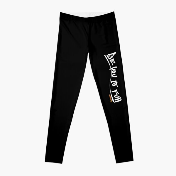 be you to full - vertical - white text Leggings