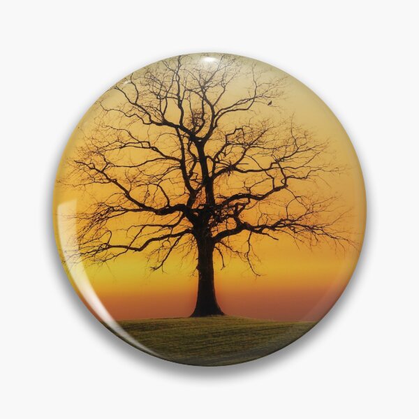 Item preview, Orange sunrise tree on the hill designed and sold by Delicarte.