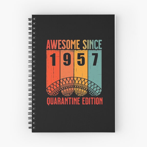 Item preview, Retro Awesome Since 1957 Birthday Age 63 in 2020 the Year of Quarantine designed and sold by Claudia Harbaugh.