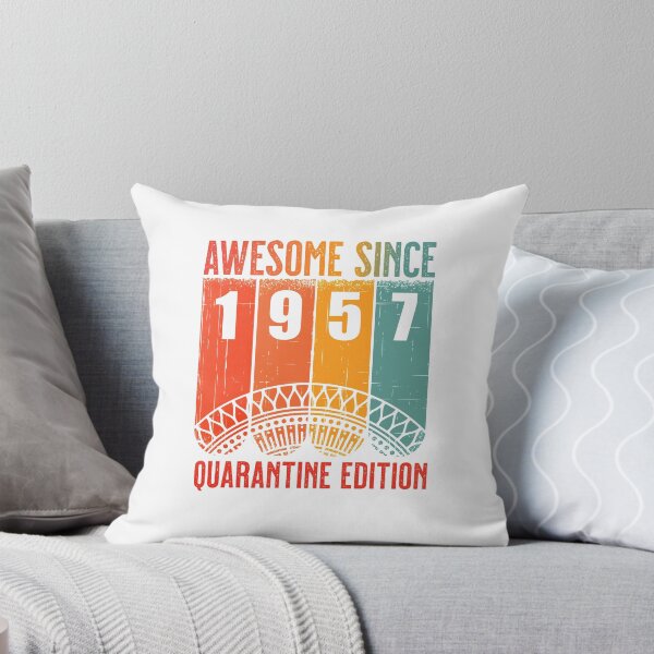 Item preview, Retro Awesome Since 1957 Birthday Age 63 in 2020 the Year of Quarantine designed and sold by Claudia Harbaugh.