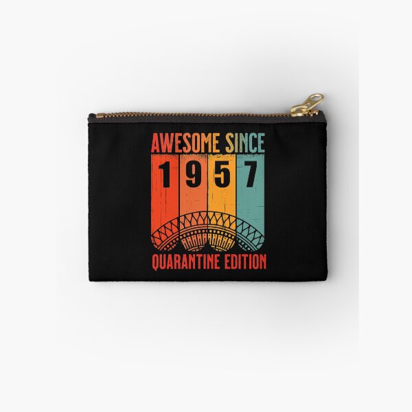 Item preview, Retro Awesome Since 1957 Birthday Age 63 in 2020 the Year of Quarantine designed and sold by Claudia Harbaugh.
