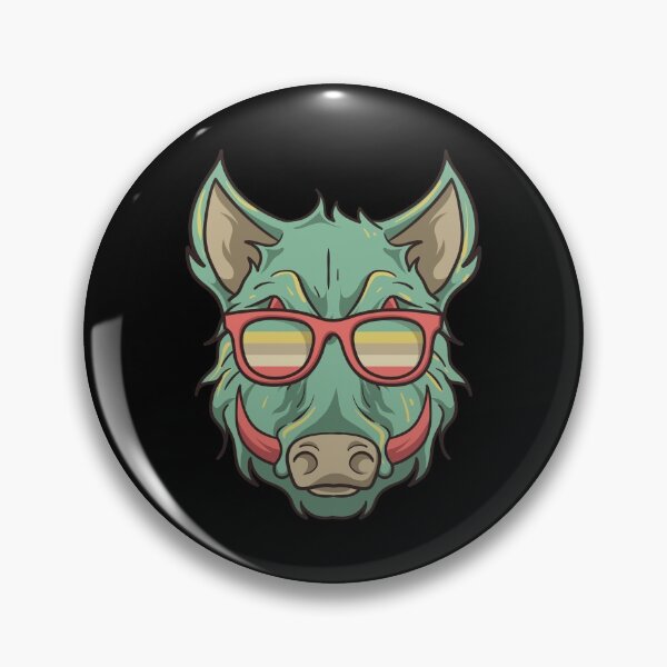 Item preview, Hog Hunting - Boar Face Wearing Glasses designed and sold by Sandra78.